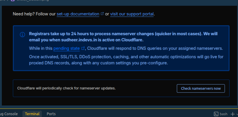 Check Nameservers