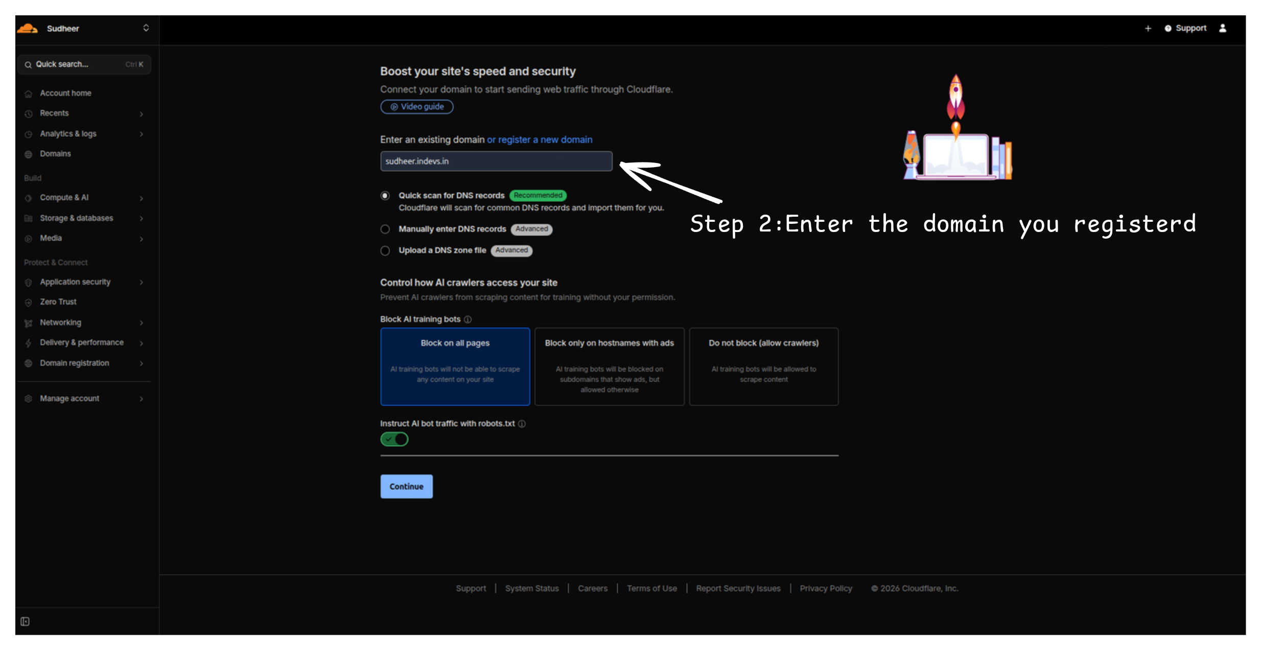 Enter Domain
