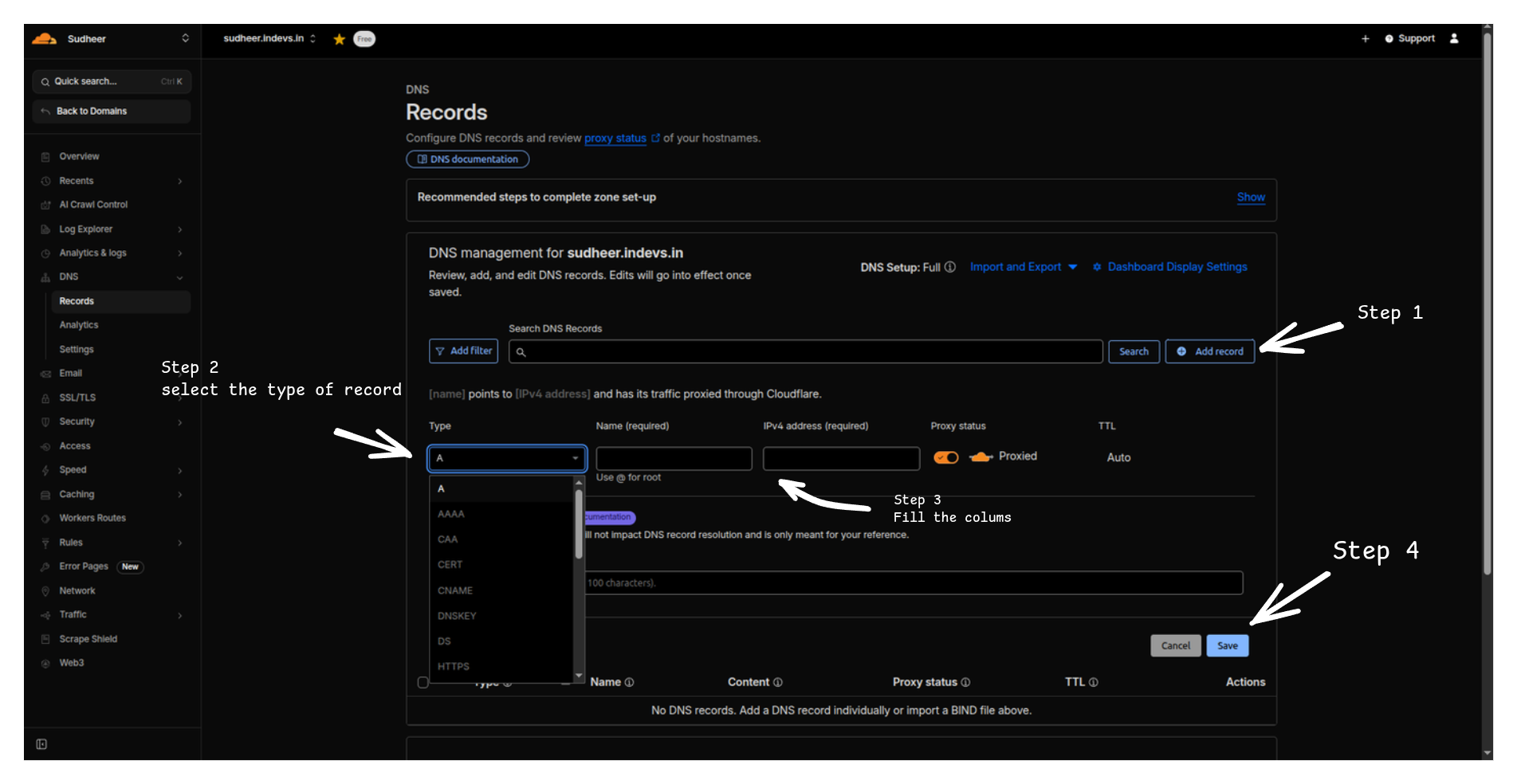 Add DNS Record
